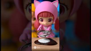 チョコレートの準備をするネコニンジャー