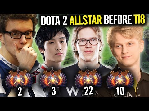 AME vs Miracle and Team Serenity - ALL STAR MATCH BEFORE TI8 - Dota 2