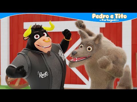 Boi da Cara Preta está dormindo mas o Lobo Mau vai te pegar- Pedro e Tito | Vídeo Infantil