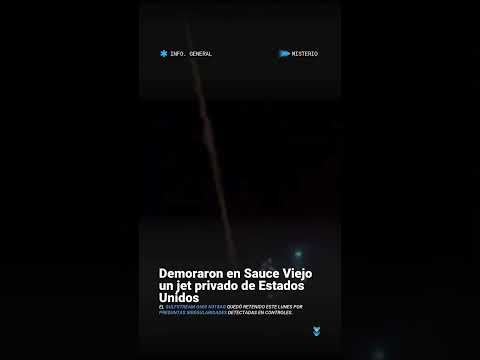 Un jet privado de matrícula estadounidense quedó demorado en el Aeropuerto de Sauce Viejo y no pudo…