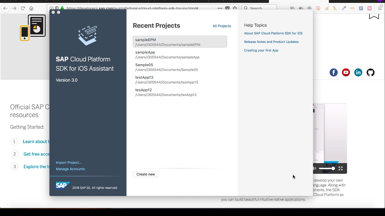 Using SAP Cloud Platform SDK for iOS 3.0