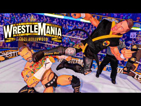CM Punk vs Stage Creator Action Figure Match! WrestleMania Hollywood