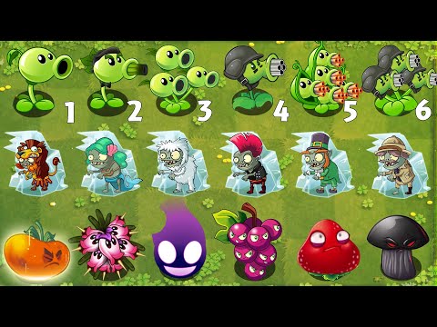 PvZ 2 Challenge - All Plants Using 1 Plant Food VS Team Frozen Imp Zombies - Who's Best Plant ？