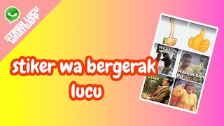 Download lagu Stiker wa bergerak, stiker WhatsApp lucu mp3