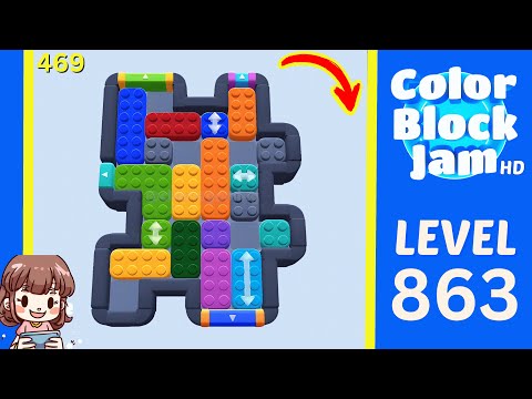 Color Block Jam Level 469 (863) Solution Walkthrough