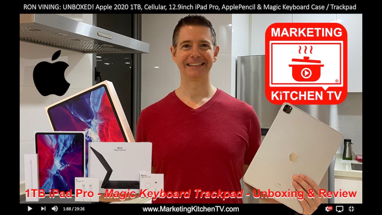 RON VINING: UNBOXED! Apple 2020 1TB, Cellular, 12.9" iPad Pro, Magic Keyboard Trackpad & ApplePencil