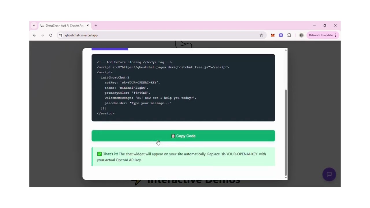 GhostChat Demo Video
