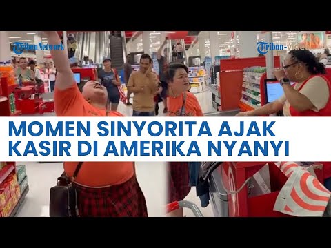 VIRAL, Momen Sinyorita Esperanza Ajak Kasir Supermarket di Amerika Nyanyi