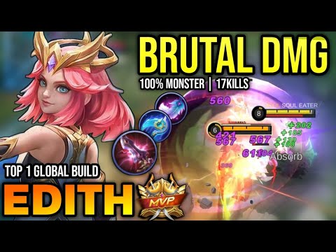 EDITH BEST BUILD 2023 | BUILD TOP 1 GLOBAL EDITH GAMEPLAY | MOBILE LEGENDS✓