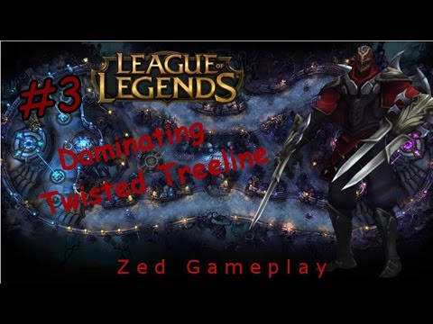 Dominating Twisted Treeline #3 - Zed Gameplay