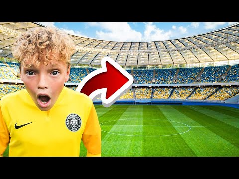 I'm playing in the stadium for the FIRST TIME 😱🔥 A DREAM COMES TRUE!😳⚽