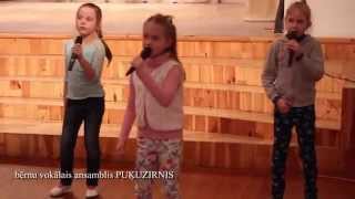 preview picture of video 'Ikšķiles tautas nama bērnu vokālais ansamblis PUĶUZIRNIS'