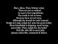 BLOW, BLOW THOU WINTER WIND by SHAKESPEARE QUILTER Lyrics Words text trending sing along music song
