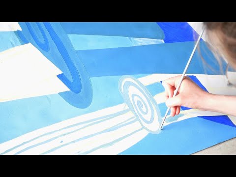 Vlog-10  08/07/2023 (Working on a big oil painting)