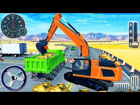 Heavy Excavator Offroad Driving - Road Building Construction Simulator - Android GamePlay