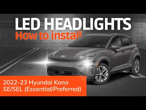 2022 Hyundai Kona | Halogen to LED headlights conversion