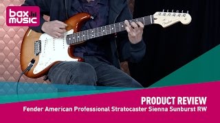 Video thumbnail for Fender American Professional Stratocaster Sienna Sunburst RW - Review by Bax Music UK