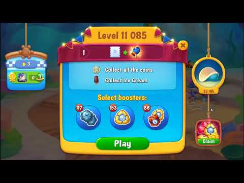 FISHDOM: 🐠🐬🦈 💥💥 Level 11085 ~ 11090 💥💥