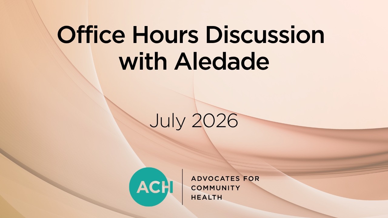 July Office Hours: Discussion with Aledade