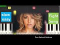 Rachel Platten Fight Song Slow Easy Piano Tutorial