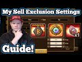 My Sell Exclusion Settings for Runes, Artifacts, Gems, and Grinds Explained! - Summoners War