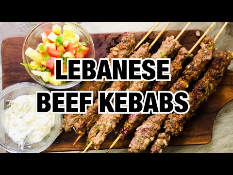 LEBANESE BEEF KABOBS | MOROCCAN KEFTAS!