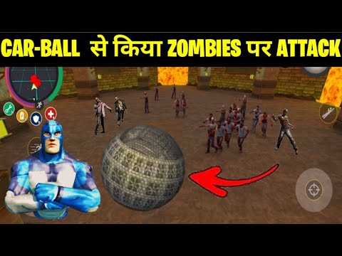 Rope Hero Vice Town game | Car-Ball से किया Zombies पर Attack | Rope Hero Vice Town Gameplay ||