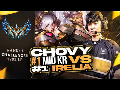Chovy vs #1 Irelia Korea and this happened... *ACTUAL CS ROBOT???*