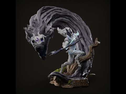 Kindred - League of Legends Statue Fan Art Turntable