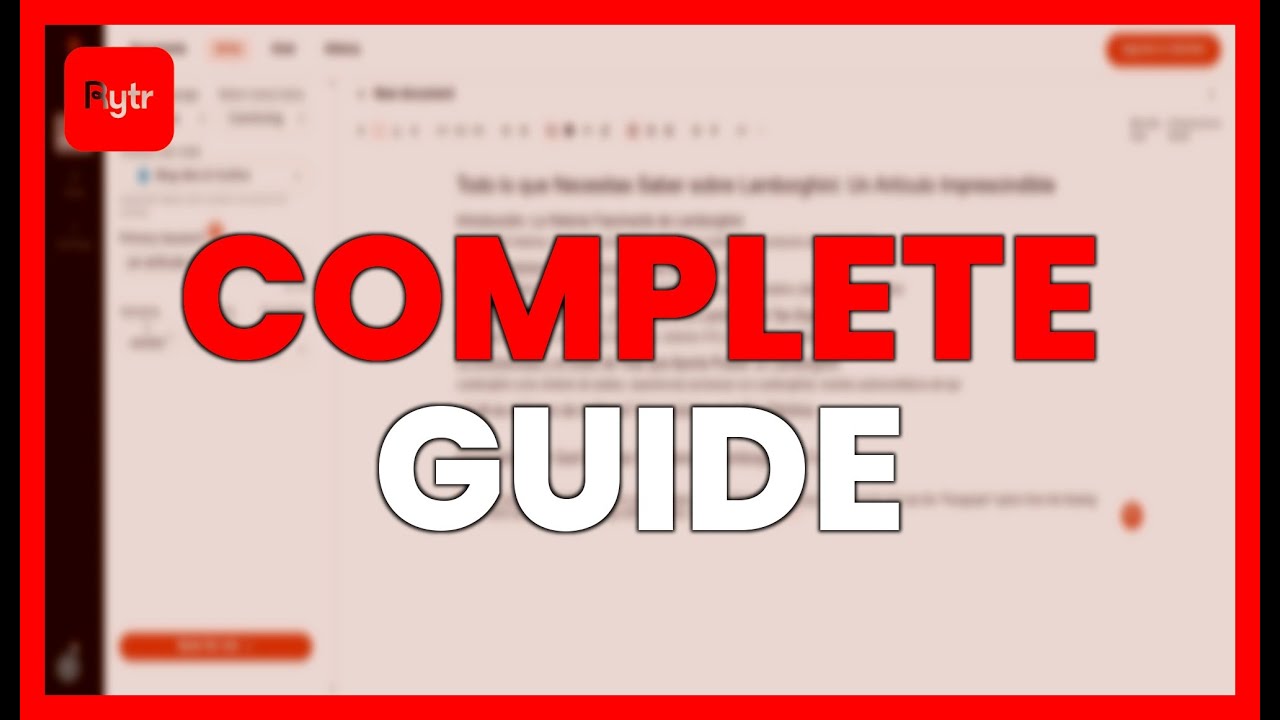 RYTR TUTORIAL: Learn to WRITE with AI like a PROFESSIONAL