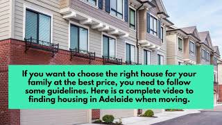 A Guide To Finding Housing In Adelaide When Moving