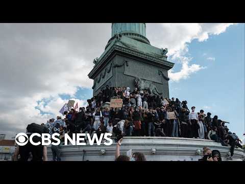 Thousands face off with police at Paris' Bastille Square in protest over school conditions