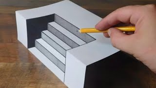preview picture of video 'Very Easy - Draw 3D arts | easy steps  for Drawing ( pencil )'