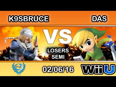 Peoples Champ - K9sBruce (Sheik) Vs. DHL FD | Das (Toon Link) Losers Semi - Smash Wii U