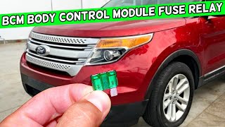 Ford Explorer BCM Body Control Module Fuse Relay Location Replacement 2011 2012 2013 2014 2015
