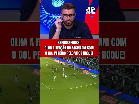 KKKKKKK! O GOL PERDIDO PELO VITOR ROQUE IRRITOU O FACINCANI EM SANTOS X PALMEIRAS!