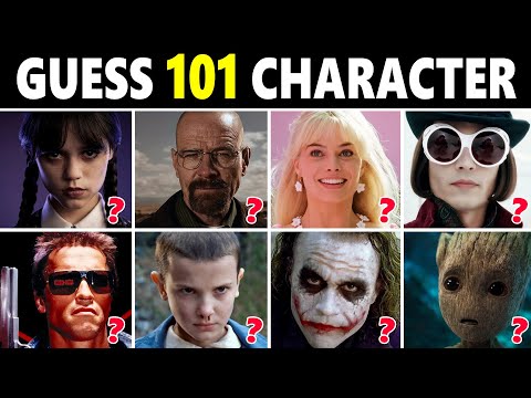 Quiz de adivinanzas de 101 personajes de películas y series de televisión 🎬✅