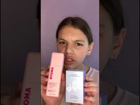 Bubble vs. Byoma Moisturizer #skincare #viralshorts #backtoschool #byoma #bubble