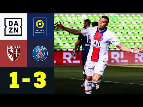 Doppelter Mbappe und Icardi-Lupfer! PSG schießt sich für City warm: Metz - PSG 1:3 | Ligue 1 | DAZN