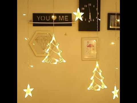 LED гірлянда новорічна STAR колір Теплий Білий 8 режимів від 220В