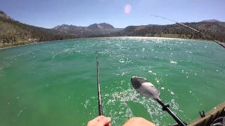 preview picture of video 'JUNE LAKE KAYAKING, FISHING'
