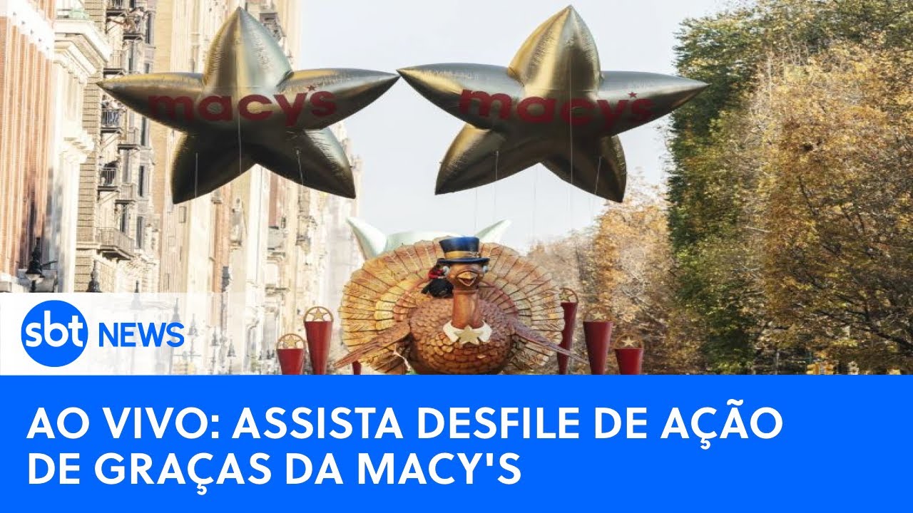 🔴 AO VIVO: Acompanhe o desfile de Ação de Graças da Macy's em Nova York