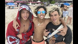 Kahlil Beth, 22Remmy, Emmett Benito all hangin' in Hawaii!