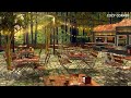 Coffee Shop at Enchanted Forest  Ambience | No Music | Chatter and Birds