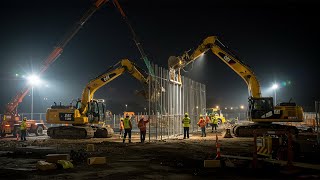 *MAJOR UPDATE*: Nighttime Border Wall Construction Ramps Up at U.S. Southern Border!