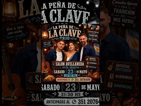 Allá Vamos Alta Gracia - Córdoba🎶 #Joaquincaravia #Laclavetrio #Folklore #Peña #MusicaArgentina