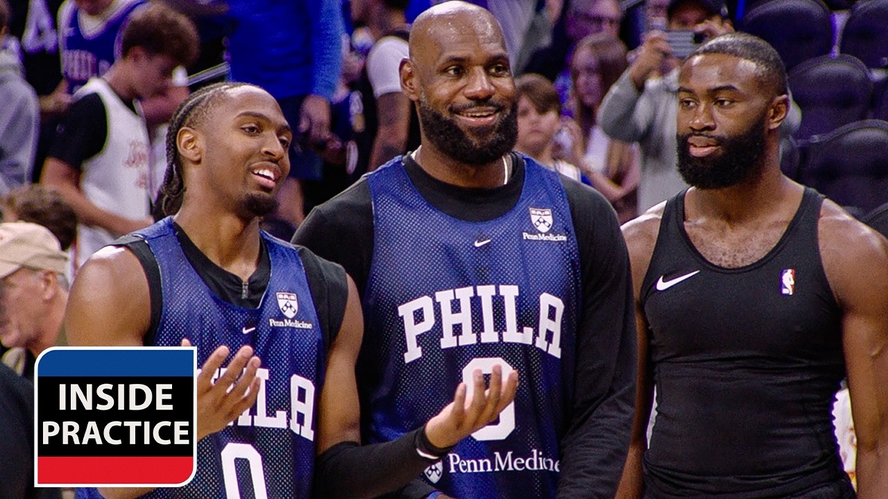 An Inside Look At 76ers Practice With LeBron, Maxey & More 🎥