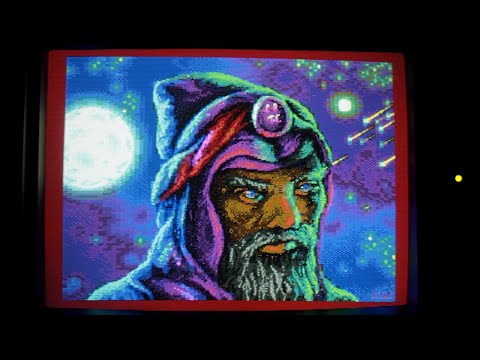 Area 5150 demo on IBM 5153 CGA Monitor: 60fps CRT video