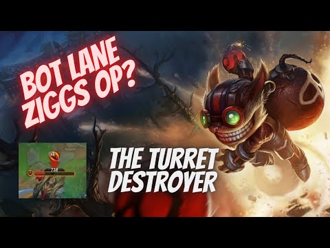 10 TURRETS! HOW TO PLAY ZIGGS BOT FOR BEGINNERS | ZIGGS SEASON 12 | League of Legends S+ ADC / AP