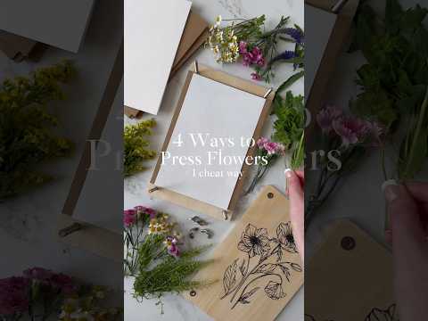 4 Ways to Press Flowers